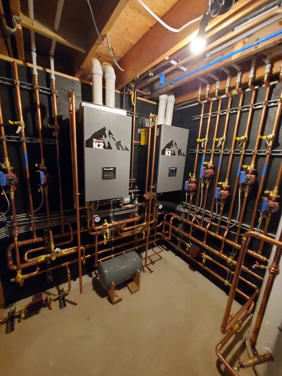 High-efficiency dual-boiler installation by Drip 3.0